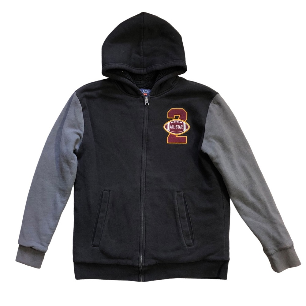 The Children’s Place All Star black/grey jacket for boys, size Size:XXL·16